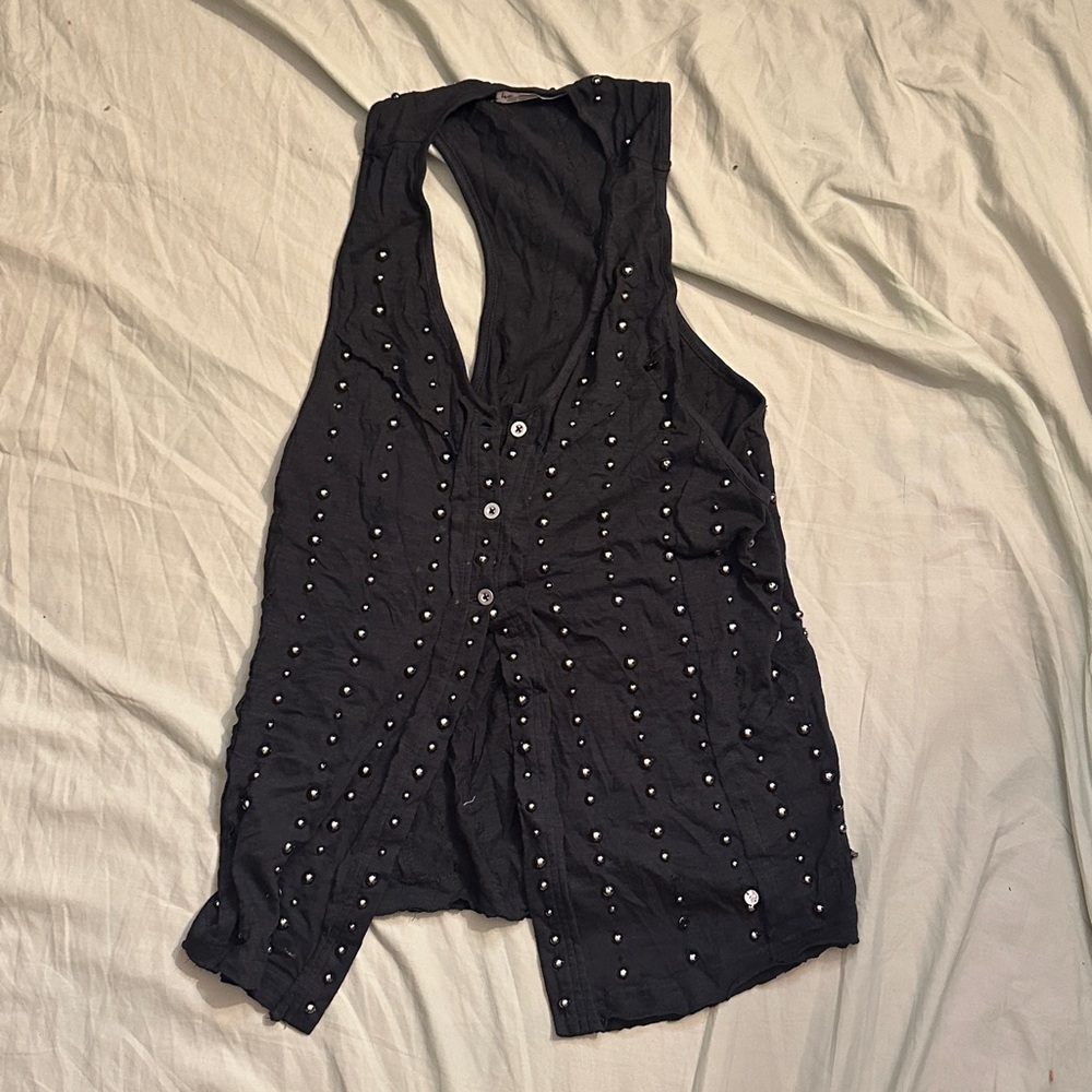 Free People Black Vest